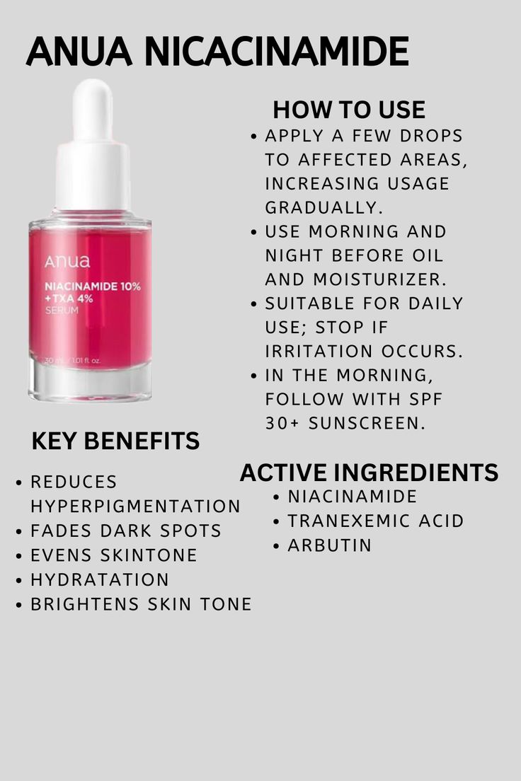 Anua Niacinamide 10% Serum – Brighten & Even Skin Tone